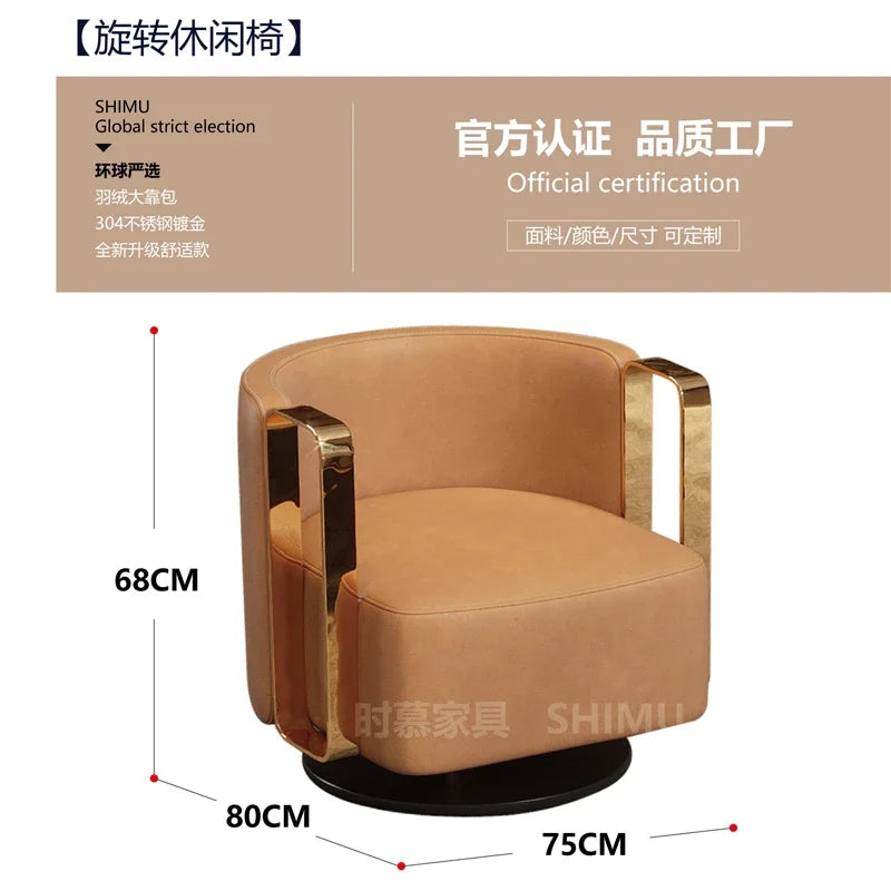 DUTRIEUXCN Italian Genuine Leather Sectional Sofa 3 Piece Set