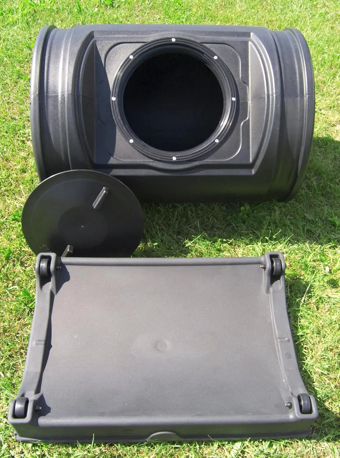 Outdoor Compost Tumbler With Handles For Home Garden Use