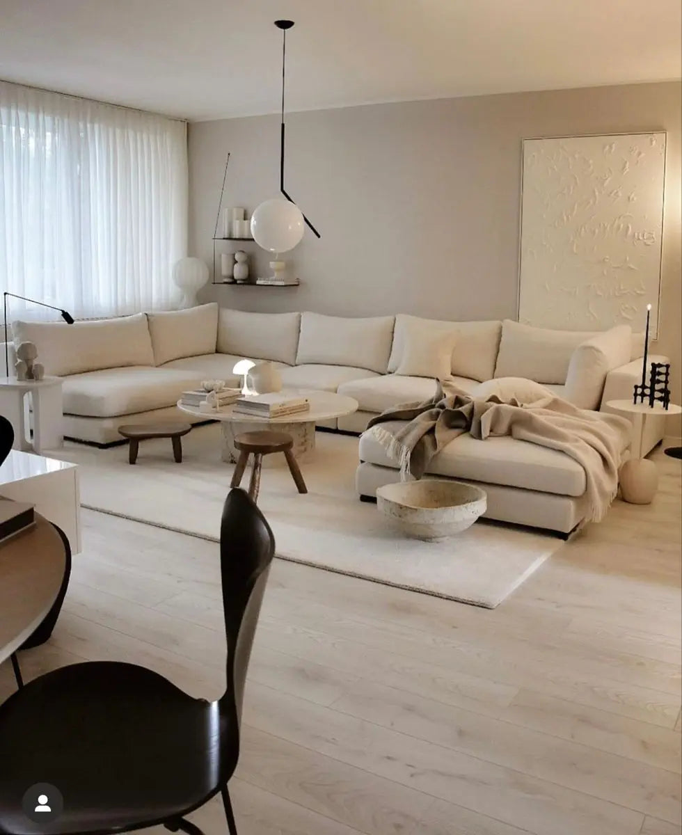 Modular Fabric L Shaped Sectional Sofa Set for Home Office