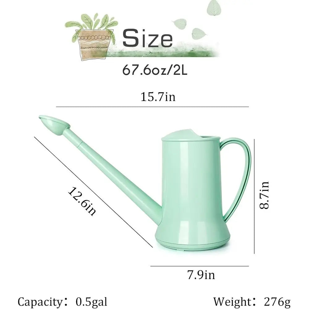 Indoor Plant Watering Can With Long Spout And Removable Nozzle