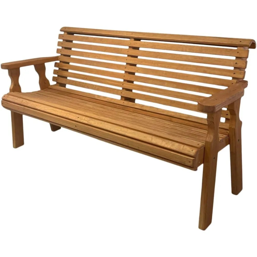 Dafify Amish Outdoor Roll Back Bench Heavy Duty Patio