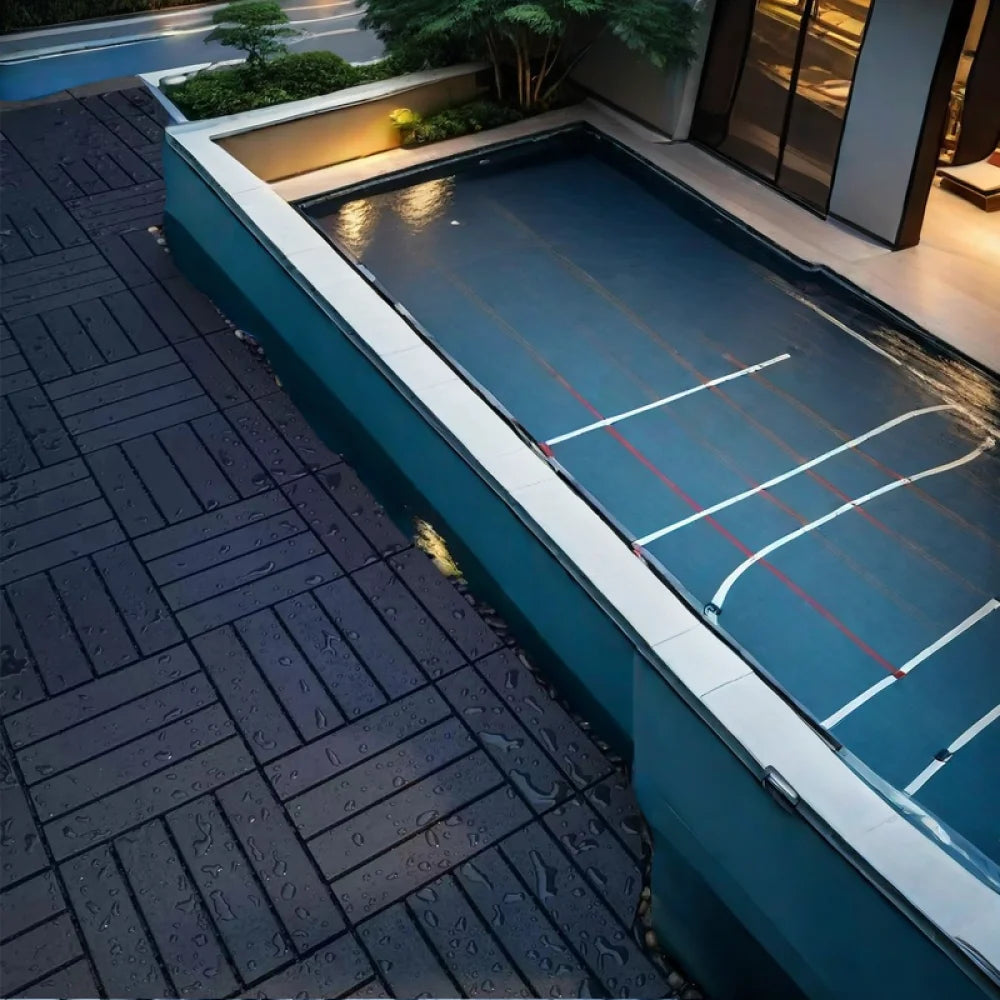 Hign-Concerned Interlocking Plastic Deck Tiles Waterproof