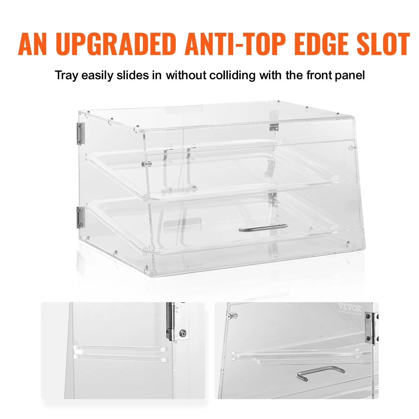 VEVOR Pastry Display Case Acrylic Countertop Bakery Display
