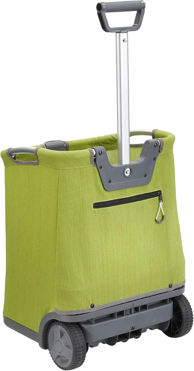 Collapsible Garden Cart 150-Pound Capacity Lightweight Aluminum Folds Flat