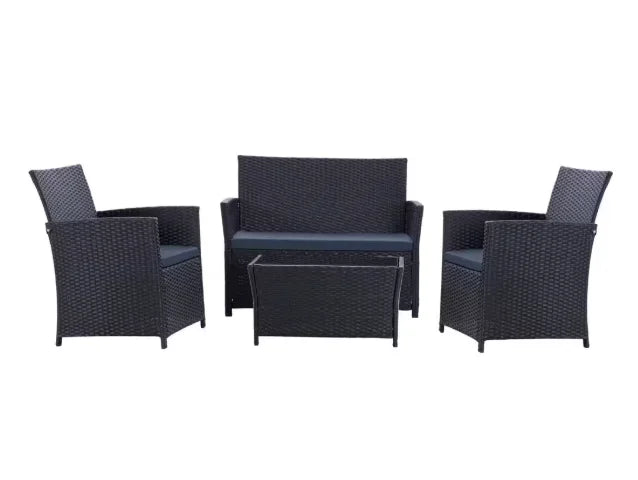 Hign-concerned Patio Furniture Set with Cushions Chairs Sofa Tea Table