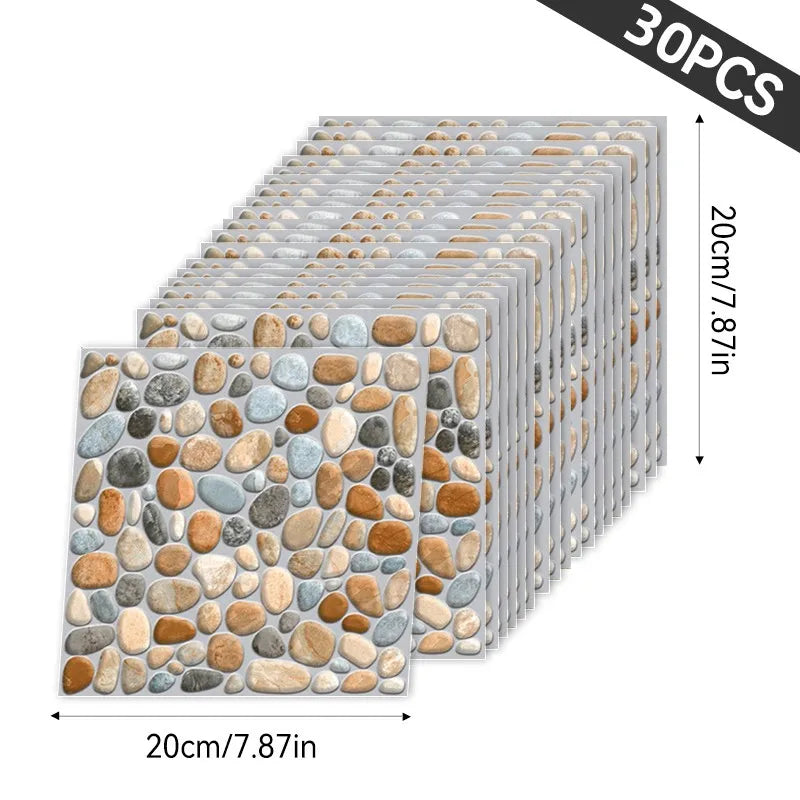 Hign-concerned 3D Wallpaper Stickers Set Peel and Stick Decor