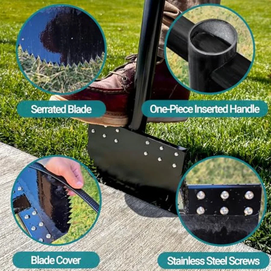 Manual Lawn Edger Tool With Spring Steel Blade Manganese Border