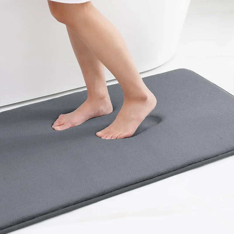 CN Silicone Bath Mat Non Slip Memory Foam Shower Rug