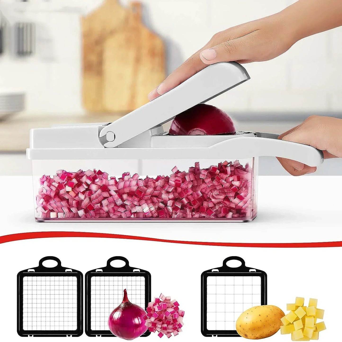Multifunction Vegetable Cutter And Food Chopper Kitchen Gadget