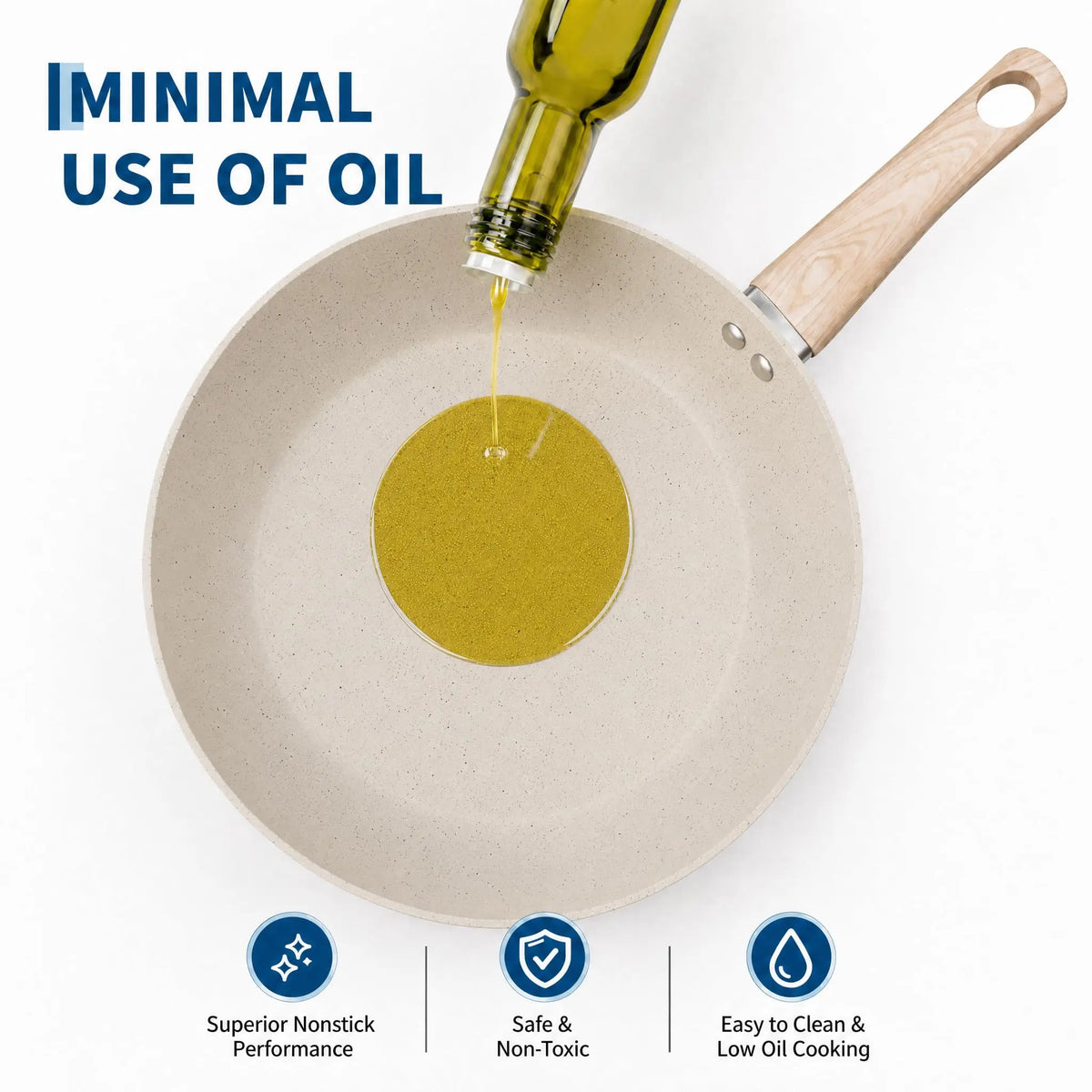 Nonstick Aluminum Cookware Set With Induction Compatibility And Accessories