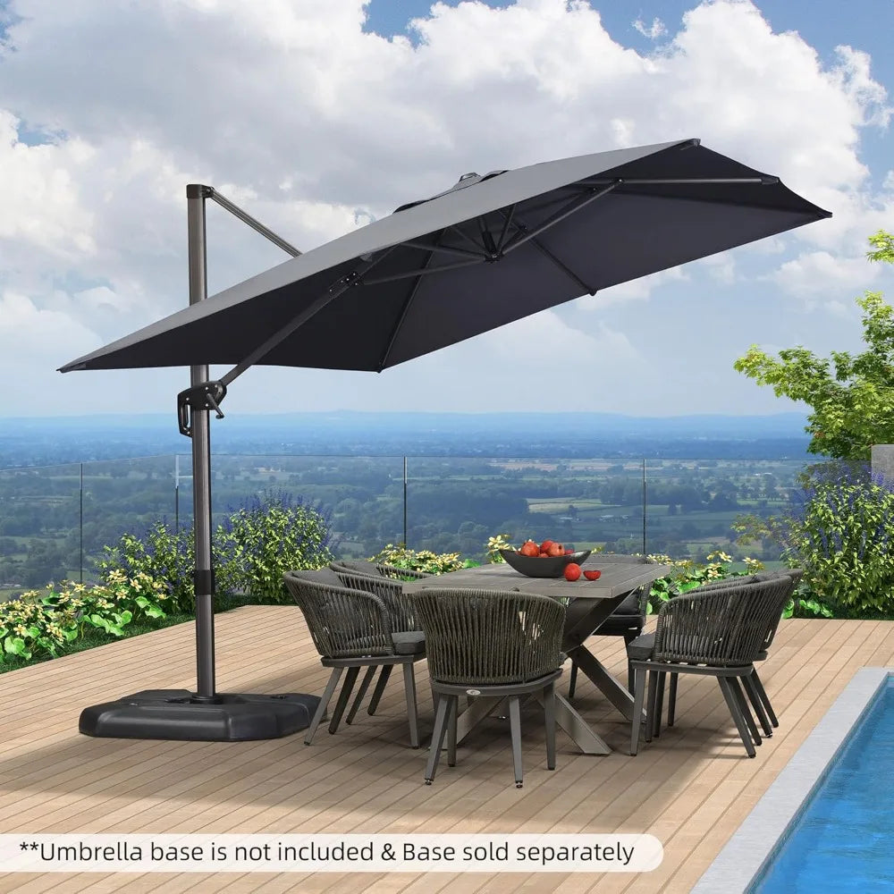 RBXC Cantilever Patio Umbrella With 360 Degree Rotation