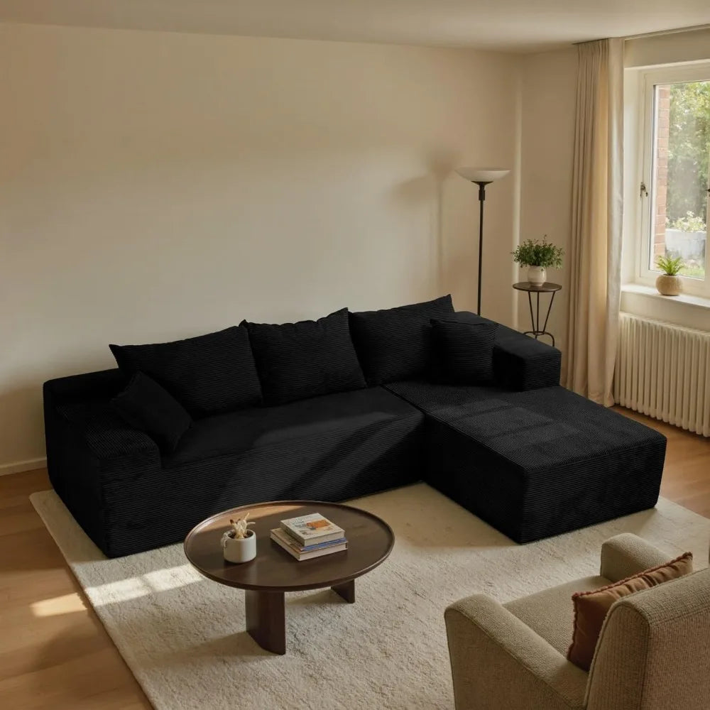Cloud Sectional Sofa Box With L Shape Chaise Modern Modular