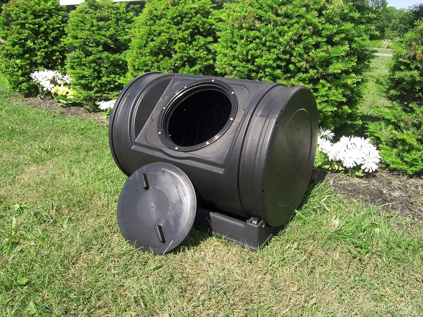 Outdoor Compost Tumbler With Handles For Home Garden Use