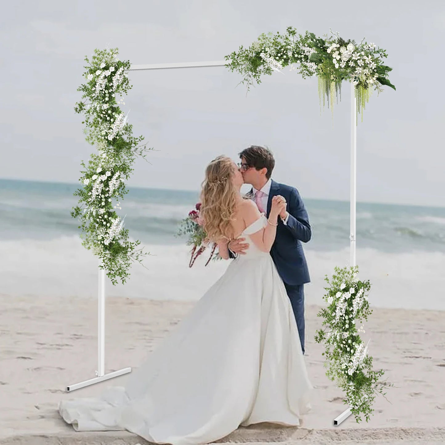 NONECN Metal Arch Wedding Balloon Holder With Adjustable Height