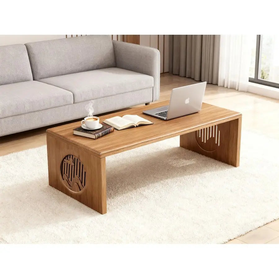 XMSJ Folding Bamboo Japanese Floor Table For Living Room