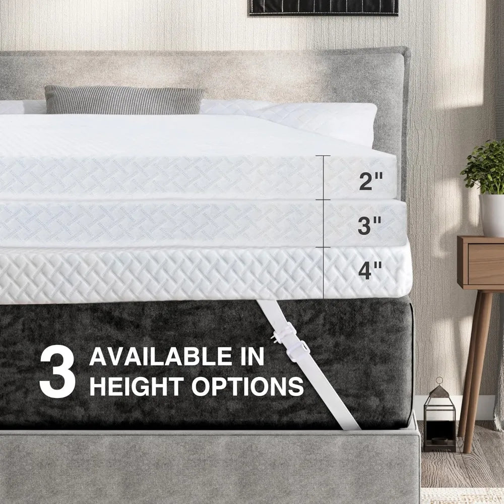 High-concerned Gel Memory Foam Mattress Topper With Removable Cover