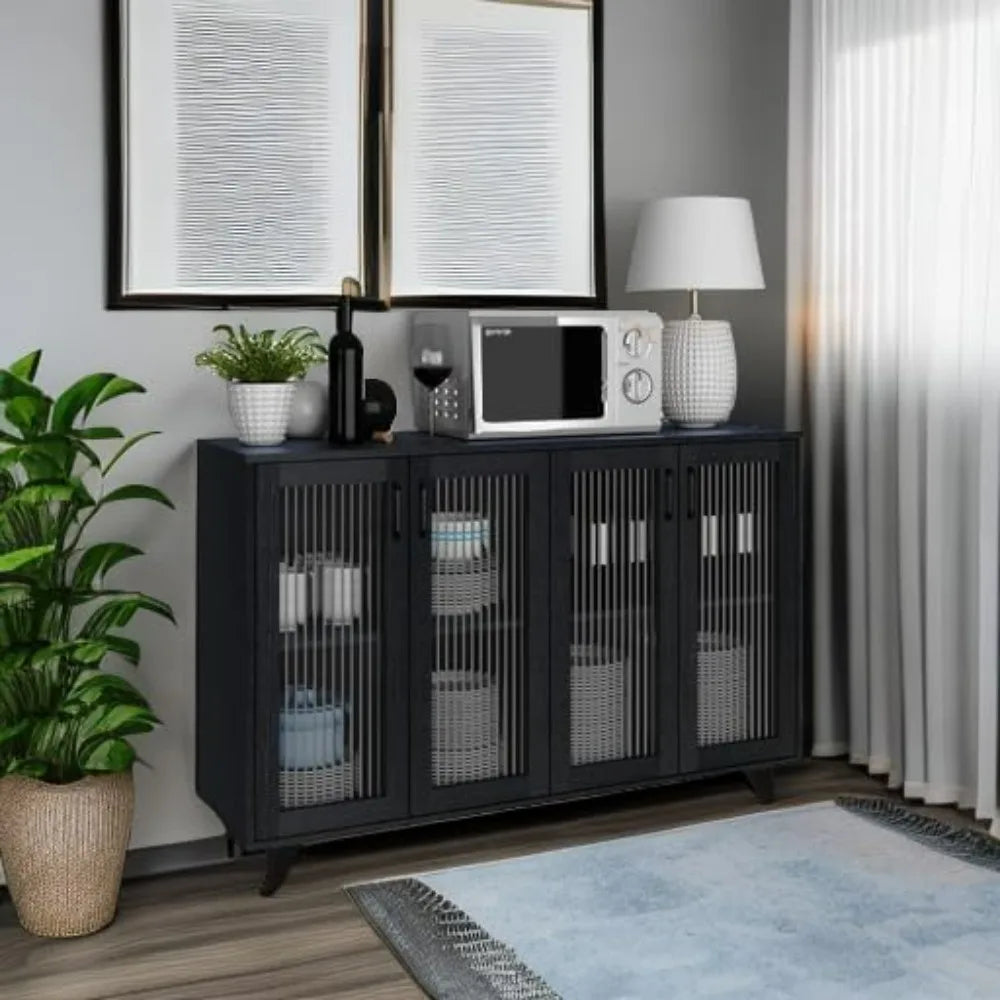 Kitchen Buffet Server Table Accent Sideboard Cabinet With Doors