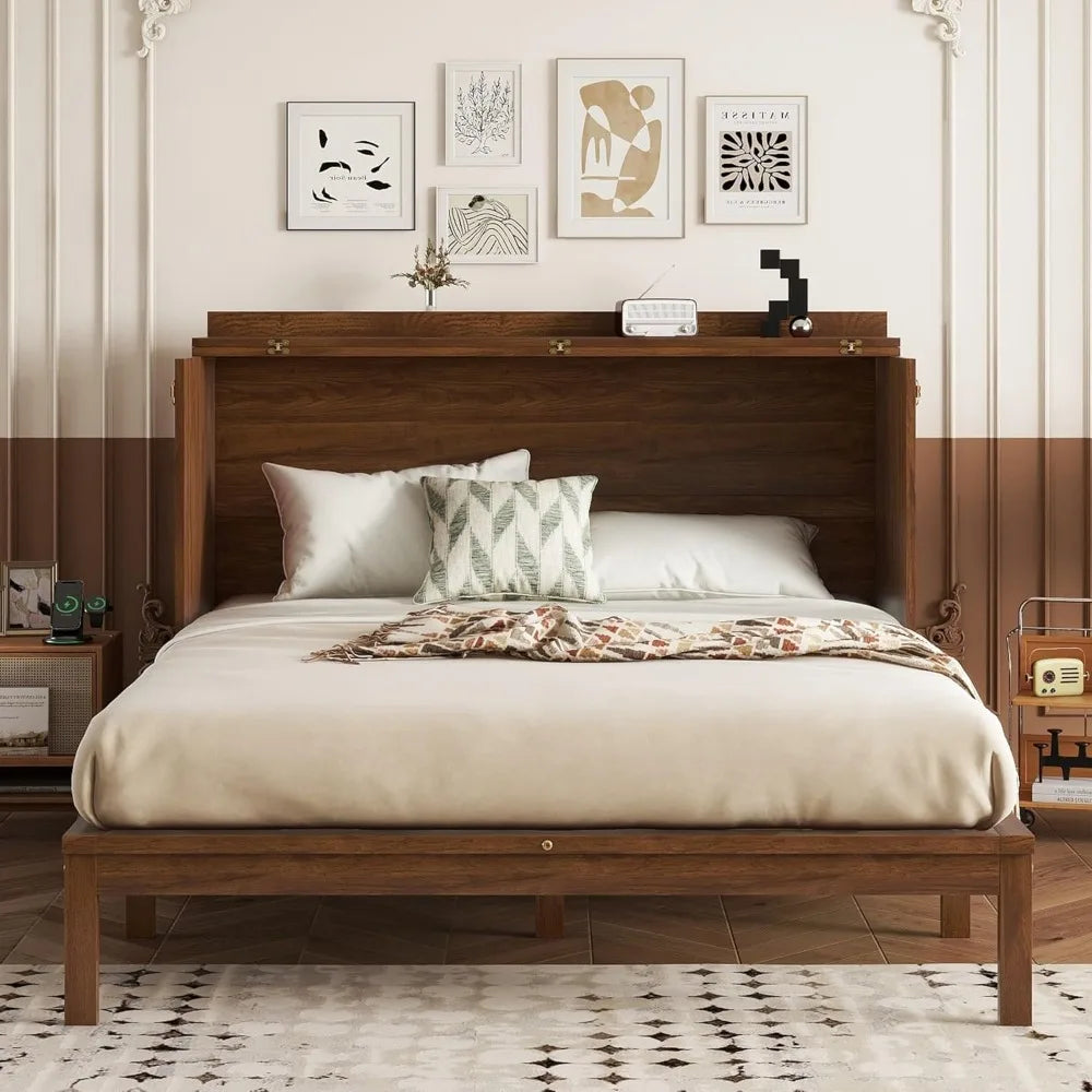 RBXC Murphy Bed Cabinet With USB Charging Station And Storage