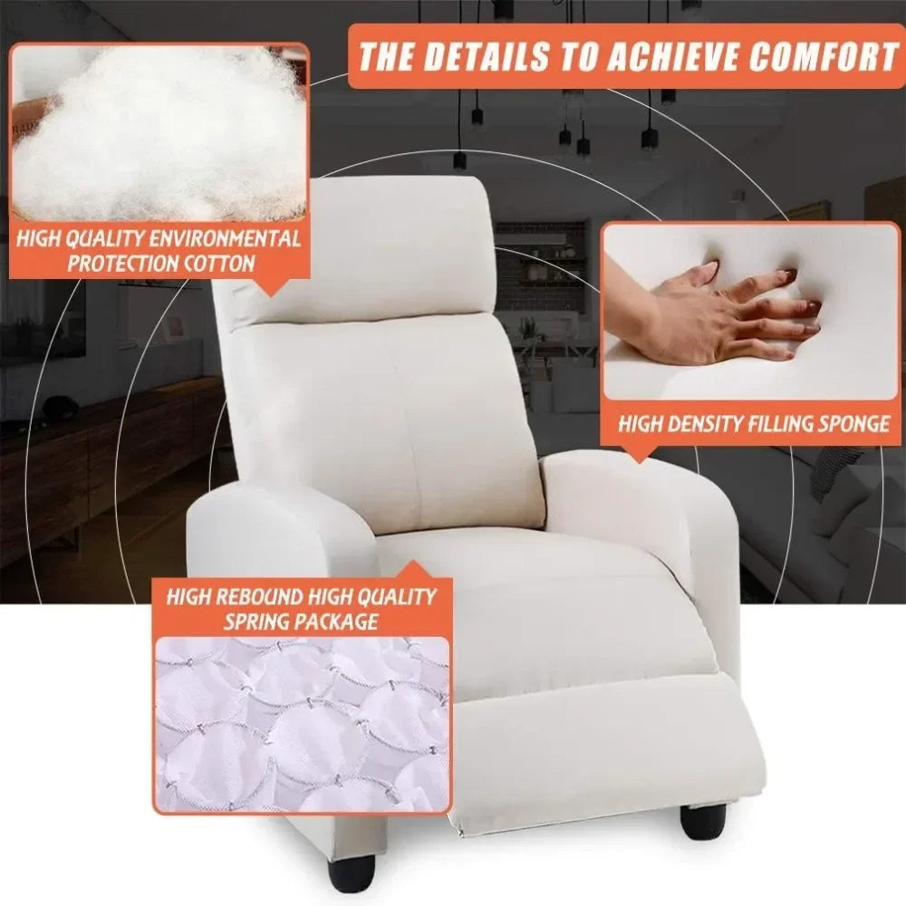 Recliner Chair for Living Room Recliner Sofa, Reading Chair ,Winback Single Sofa Modern Reclining Chair Home
