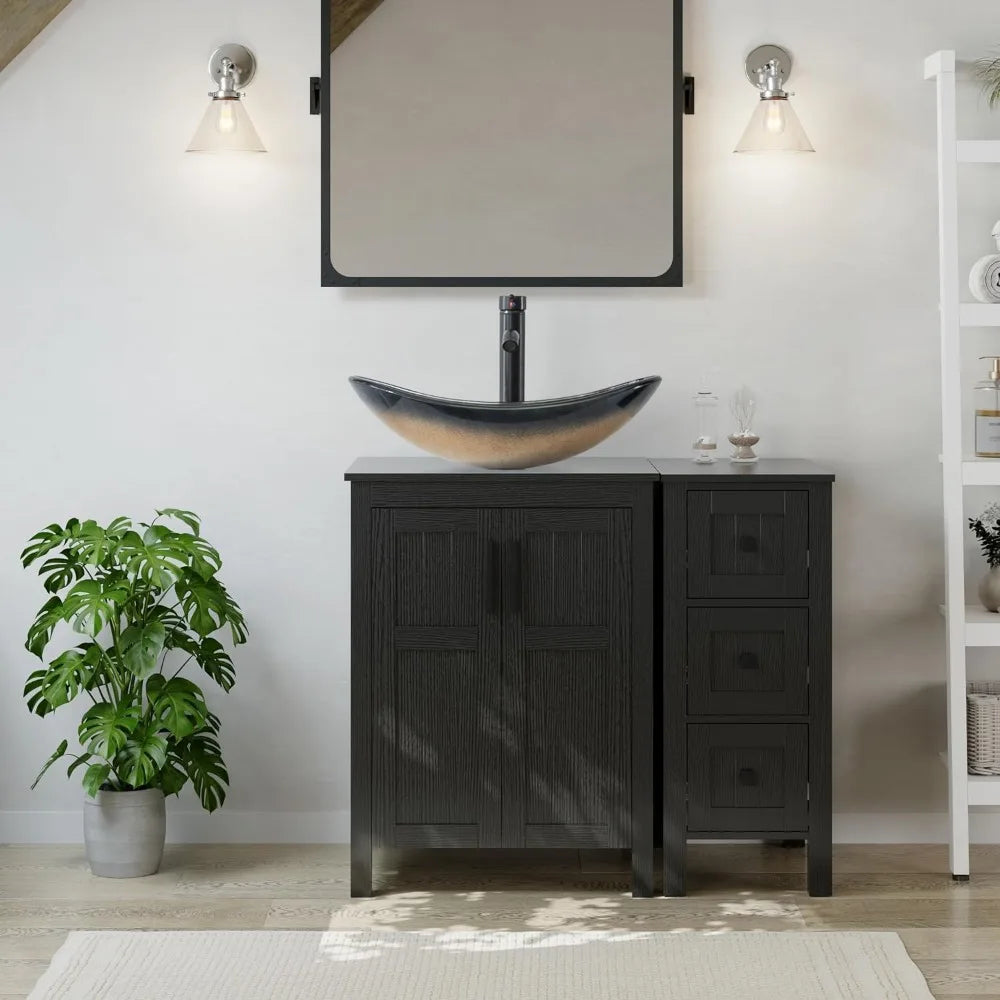 Ticify Modern Bathroom Vanity With Sink Cabinet And Drawers