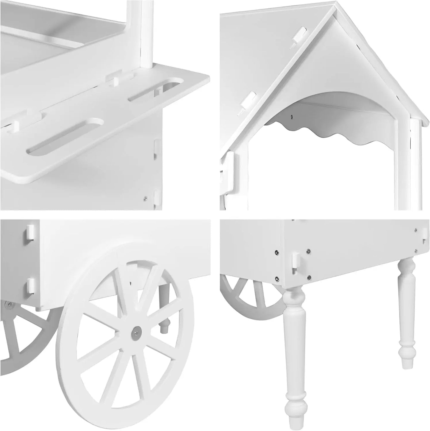 XMSJHign-concerned Candy Cart Display Stand With Wheels