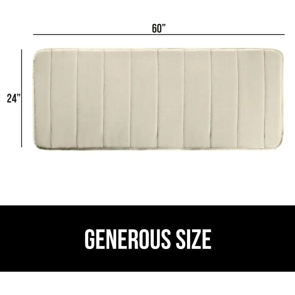 DUTRIEUXCN Thick Memory Foam Bath Mat Non Slip Cushioned