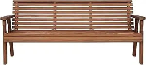 Dafify Amish Outdoor Roll Back Bench Heavy Duty Patio