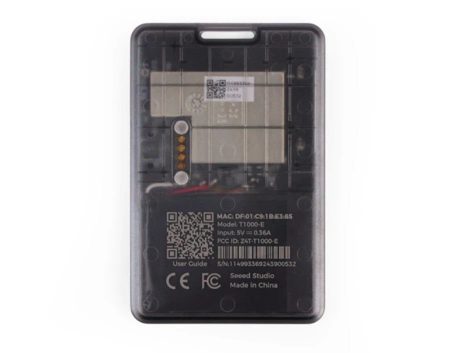 SenseCAP Card Tracker T1000-E for Meshtastic,  868MHz 915 MHz, Nordic nRF52840,Mediatek AG3335 GPS module