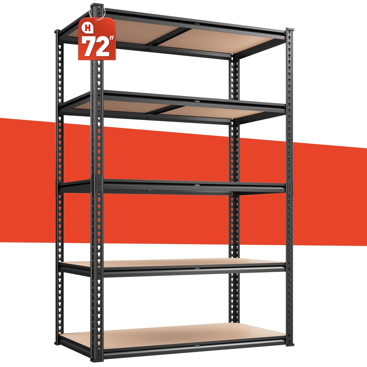 Hign-concerned 5 Tier Heavy Duty Shelving Unit 2000 Lbs