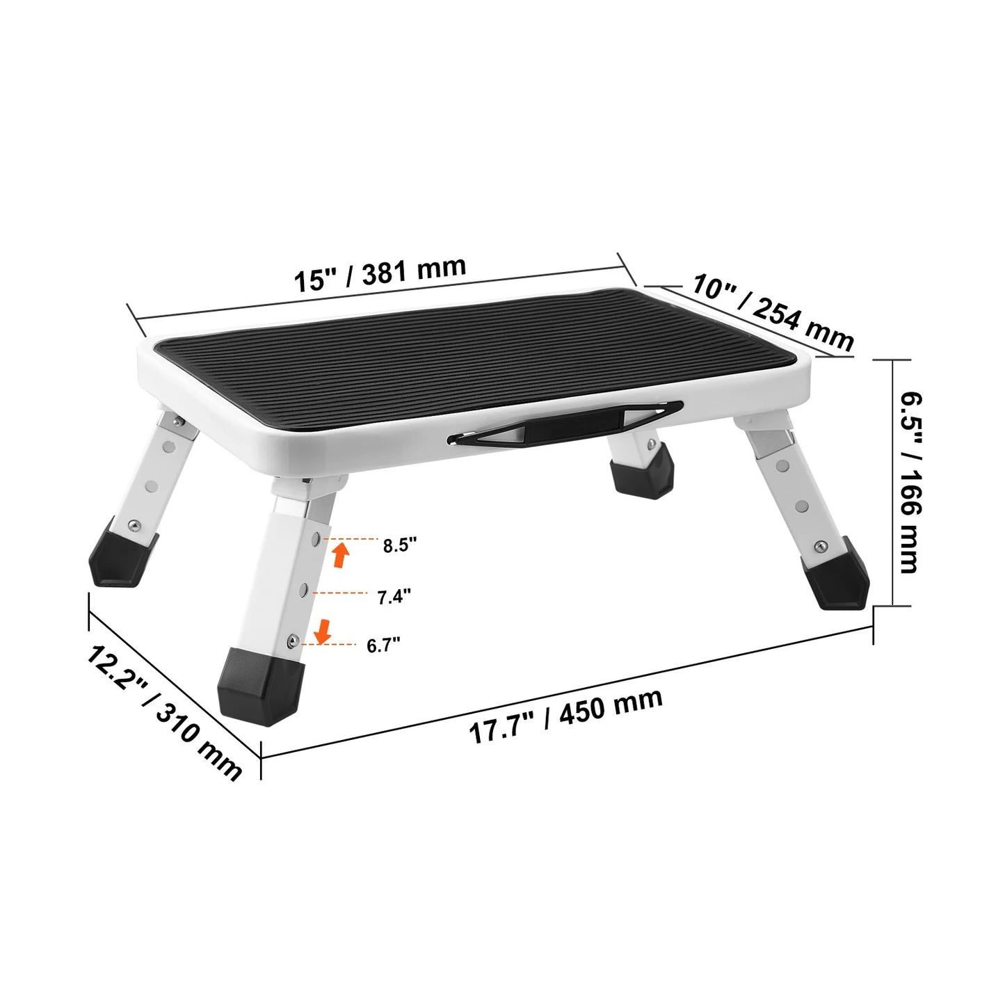 Big Boss Step Stool Adjustable Non Slip 330 Lb Capacity