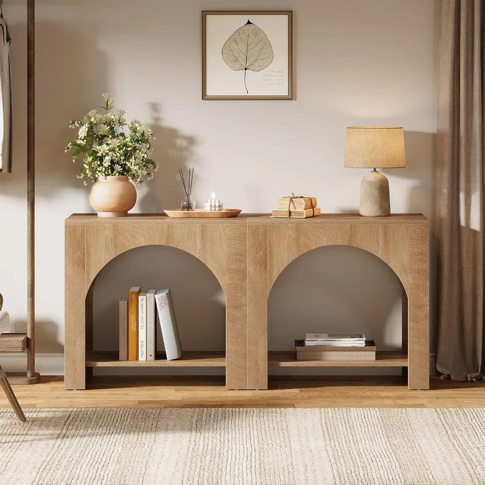 Nightstand with Storage, Large Bedside Table for Bedroom, Farmhouse Night Stand with Wooden Base, Wooden Side End Table for Bed