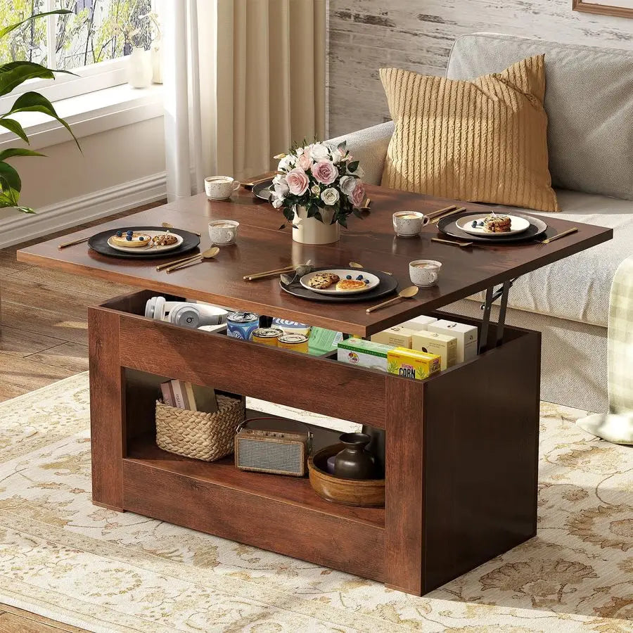 XMSJ Four In One Lift Top Coffee Table With Storage