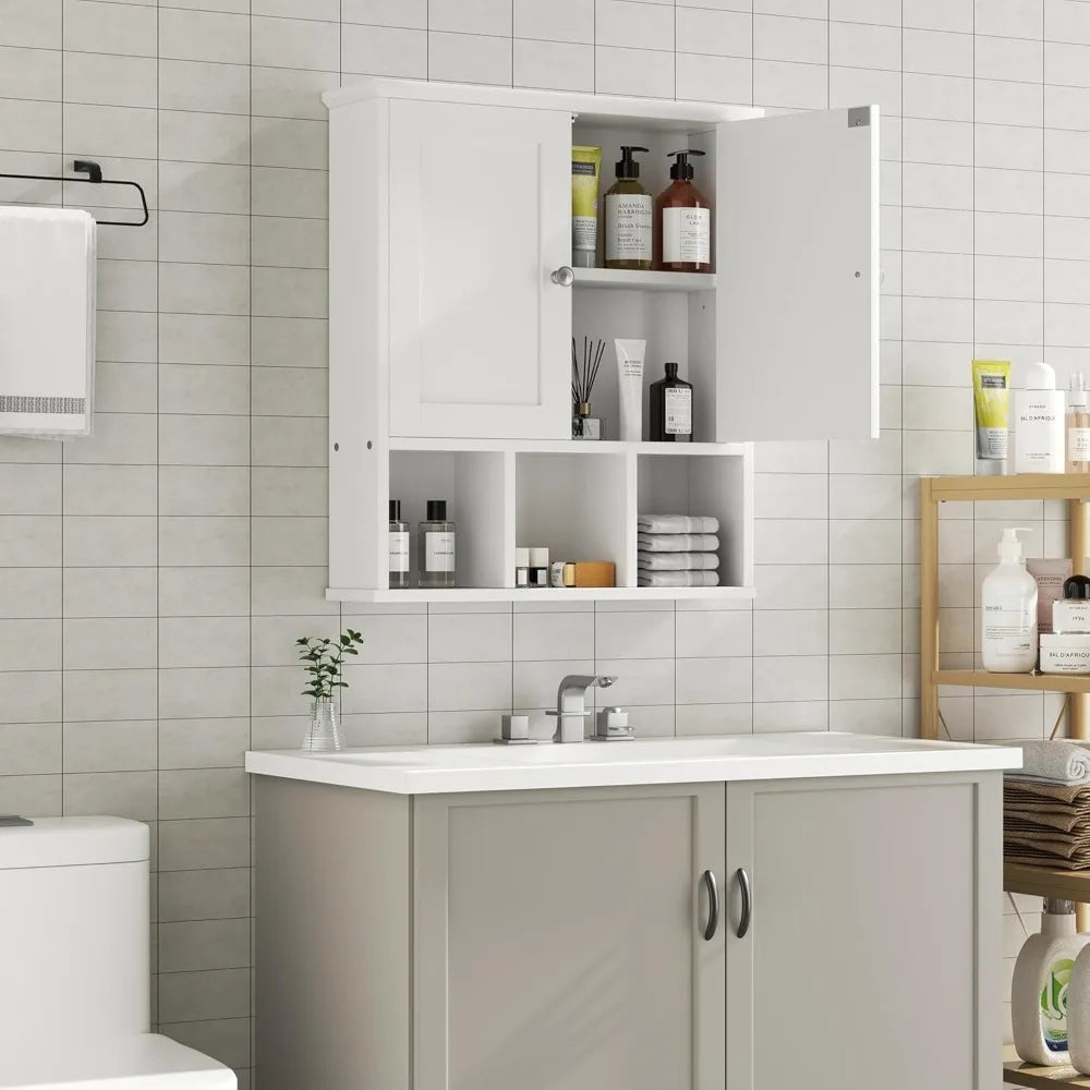 Bathroom Wall Cabinet Over Toilet With Adjustable Shelf
