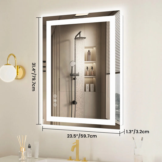 JHK LED Wall Mount Vanity Mirror With Memory Function