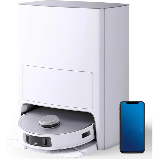 Upgraded version - DEEBOT T20 Omni Robot Vacuum and Mop,Hot Water Mop Washing,Auto Hot Air-Drying,9mm AutoMop Lifting,Dual