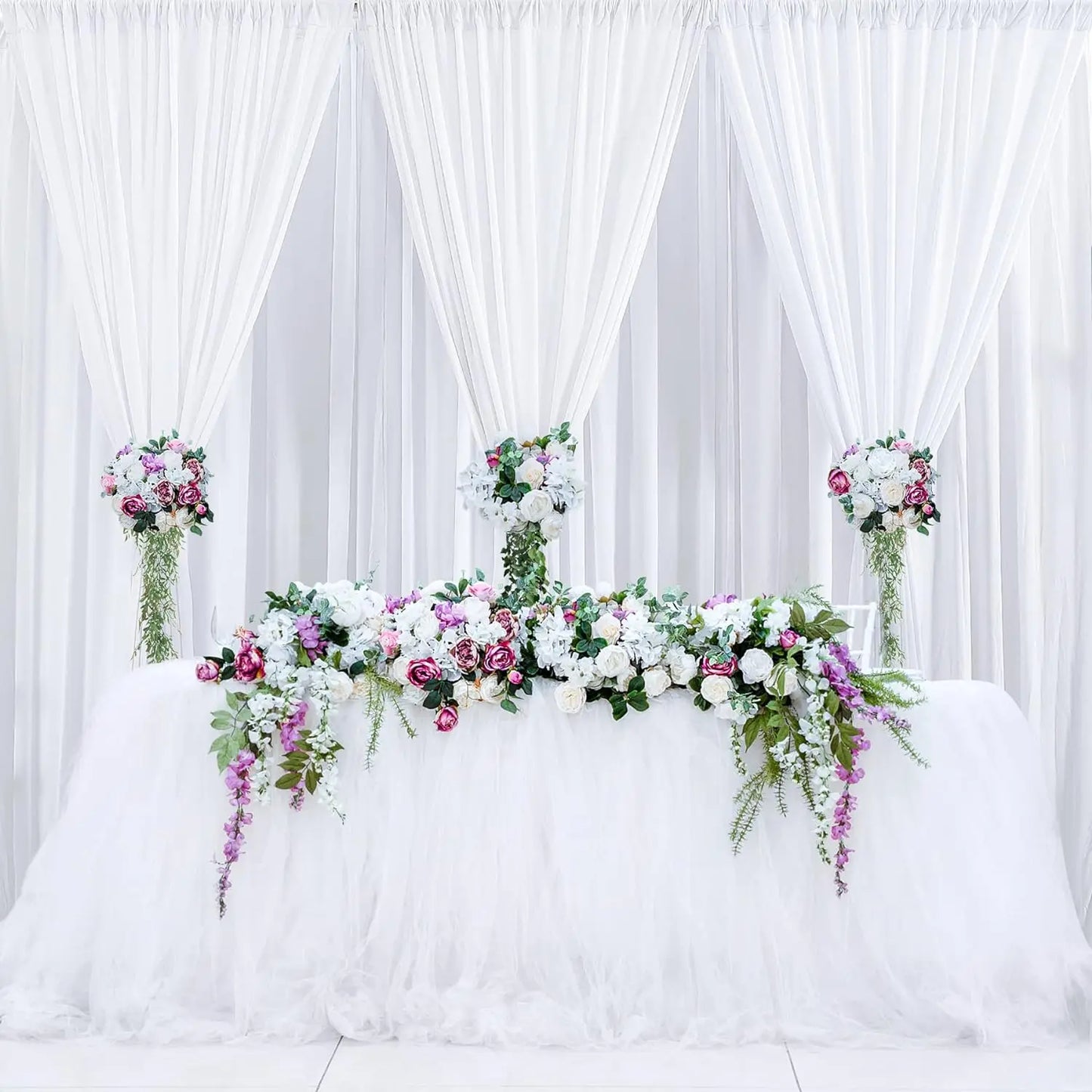 Hign-Concerned Polyester Backdrop Curtains For Weddings