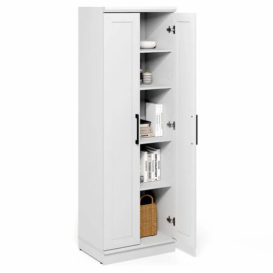 XMSJ Robin 5 Tier Storage Cabinet With Adjustable Shelves