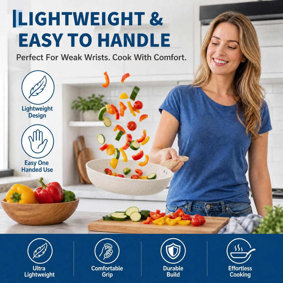 Nonstick Aluminum Cookware Set With Induction Compatibility And Accessories
