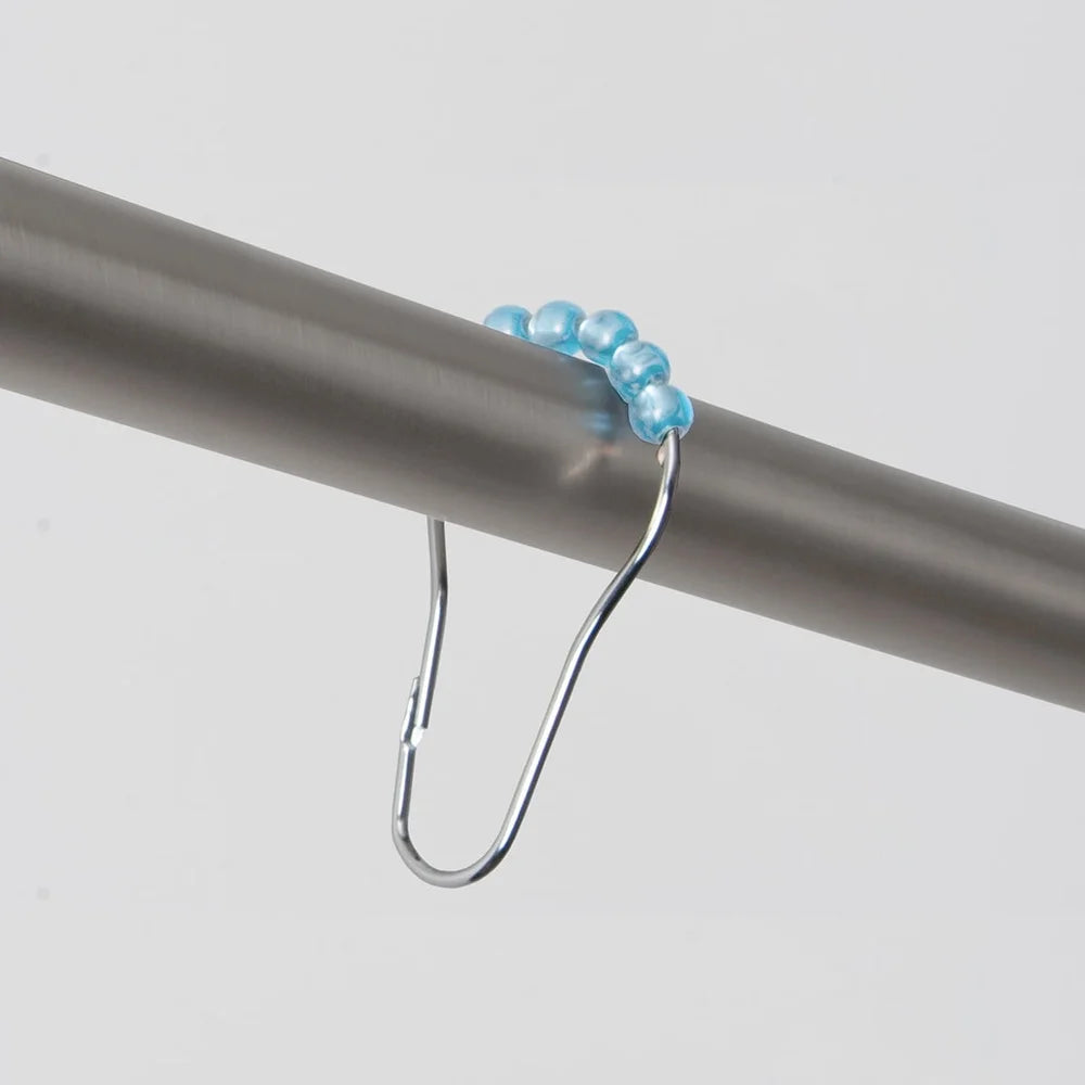 Waterproof Watercolor Marble Shower Curtain Set with 12 Hooks Eco-Friendly 30% Recycled PEVA 13-Piece Bathroom Accessory