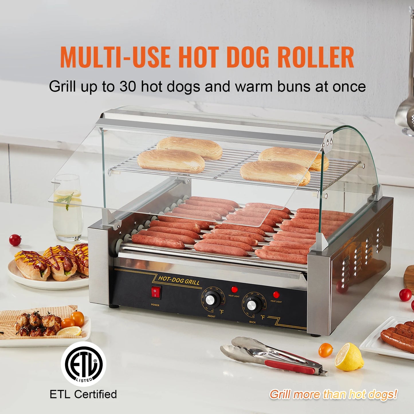 Succebuy Commercial Hot Dog Roller Sausage Maker Barbecue Grill Machine