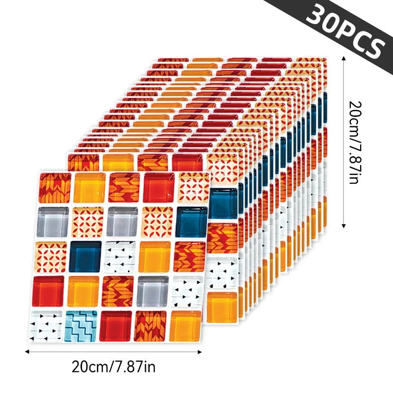 Hign-concerned 3D Wallpaper Stickers Set Peel and Stick Decor