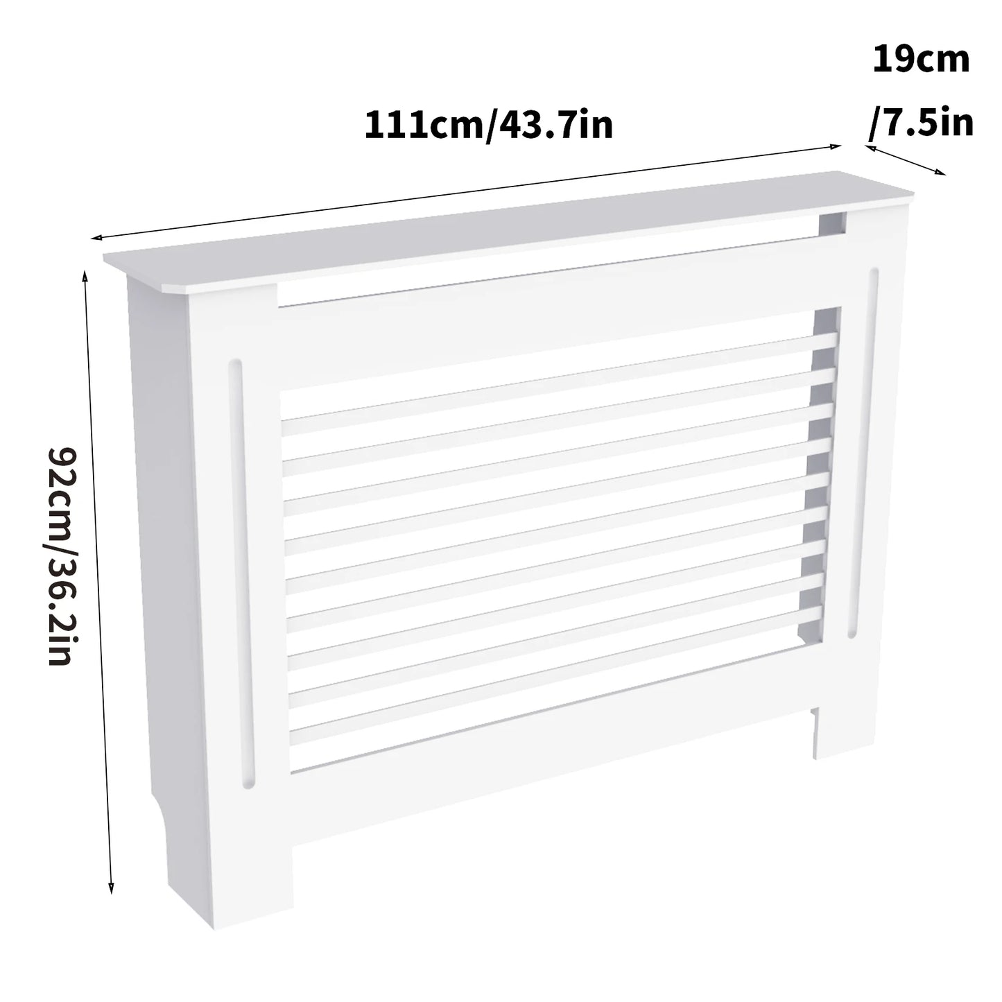General Radiator Cover Modern MDF Cabinet With Grill Shelf