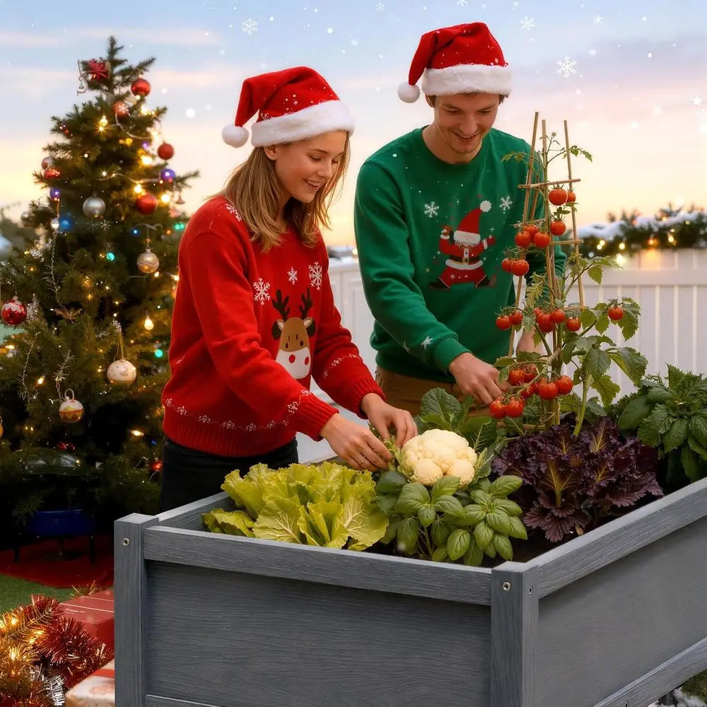 HDPE Elevated Garden Bed Planter for Outdoor Vegetables and Herbs