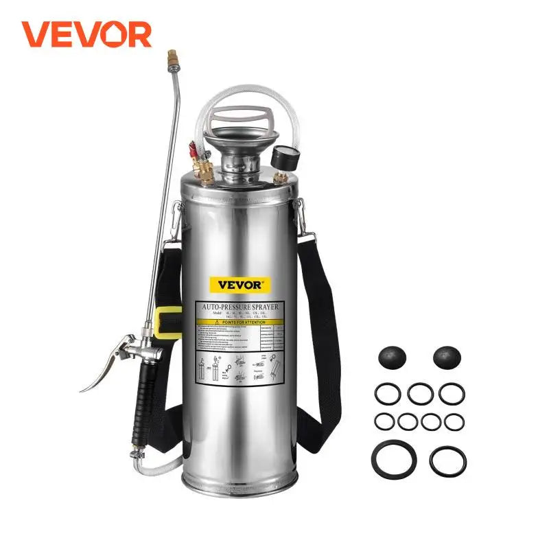 VEVOR Hand Powered Stainless Steel Sprayer For Garden And Home Cleaning