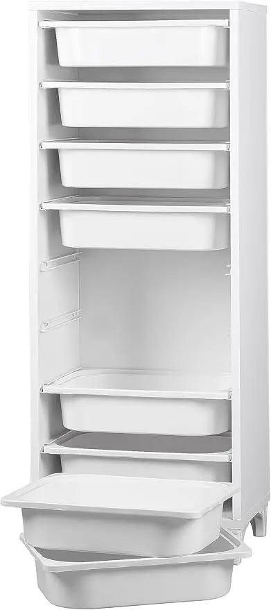 White Dresser, Closet Organizers and Storage, Storage Cabinet Bins, Drawers, 8 Shelf Wood Bathroom Office Kitchen Garage Pantry