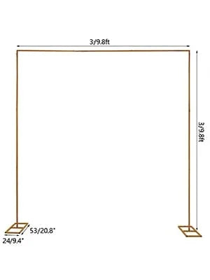 Wedding Arch Stand With Bases Metal Garden Decoration