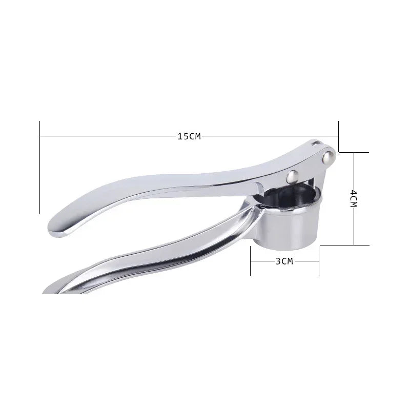 Stainless Steel Garlic Press Smasher Mincer Manual Crusher Kitchen Tool
