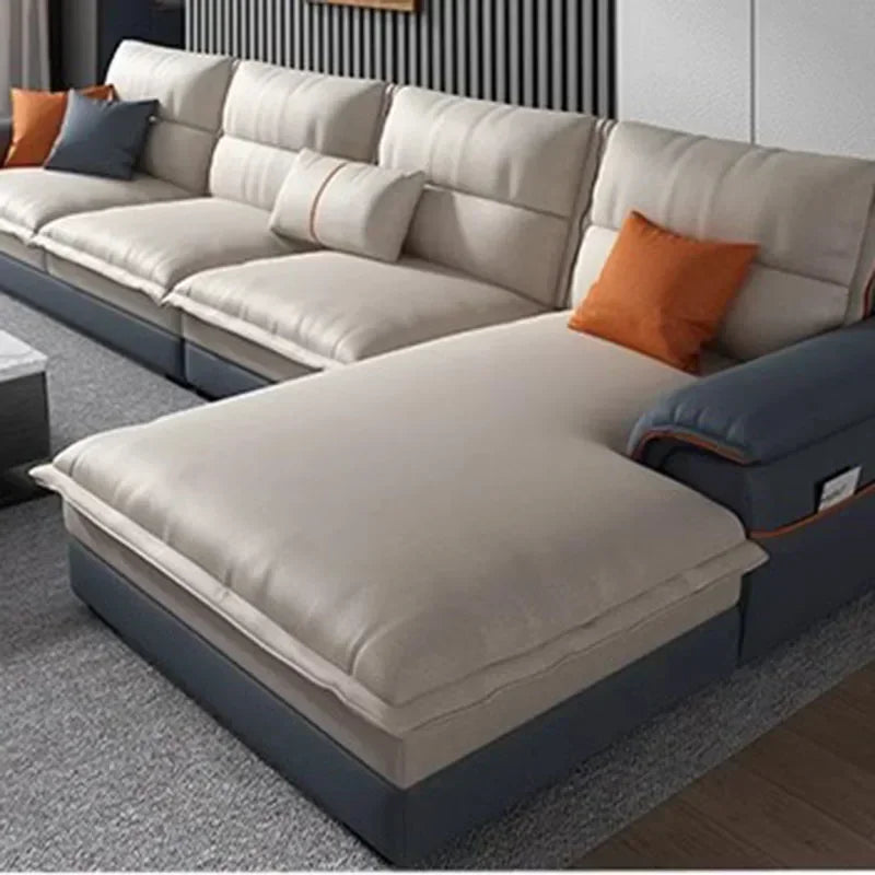 Storage Relax Puff Sofa Sectional Velvet Home Furniture
