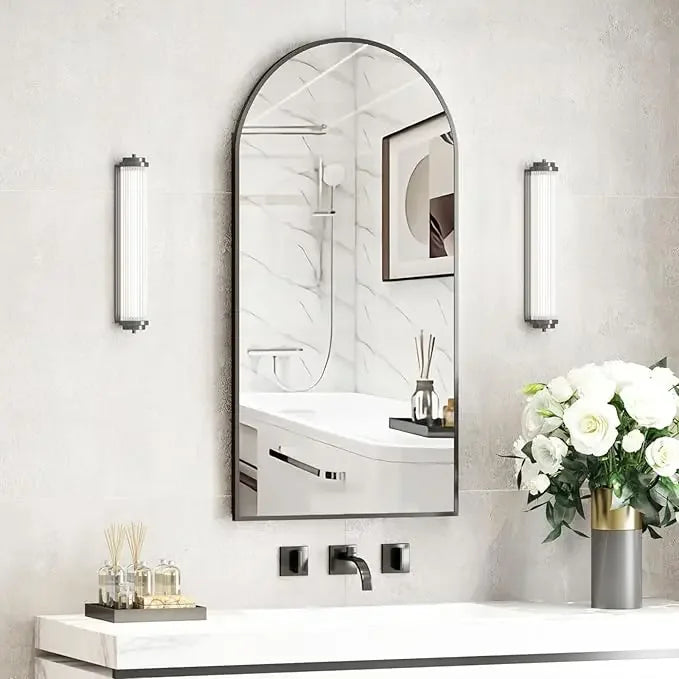 ANGDUO Arched Medicine Cabinet With Mirror For Bathroom