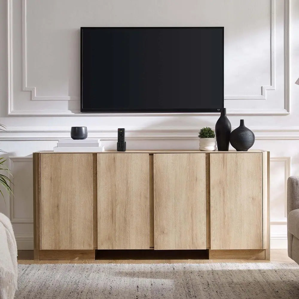 Modern Sideboard Buffet Cabinet With Adjustable Shelves